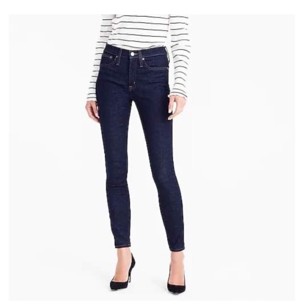 J. Crew 9" High-Rise Toothpick Jeans